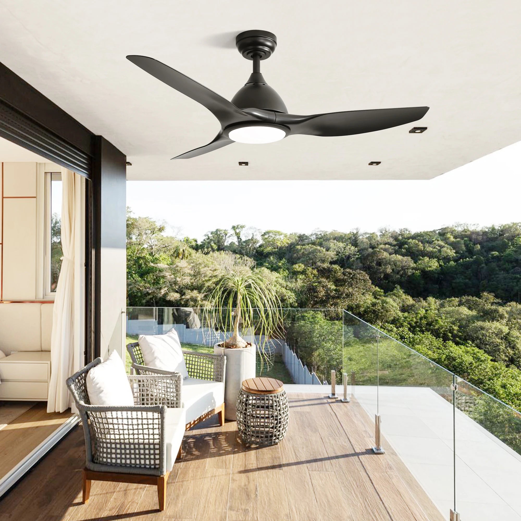 52-Inch Ceiling Fan LED DC Energy Efficient Modern Design