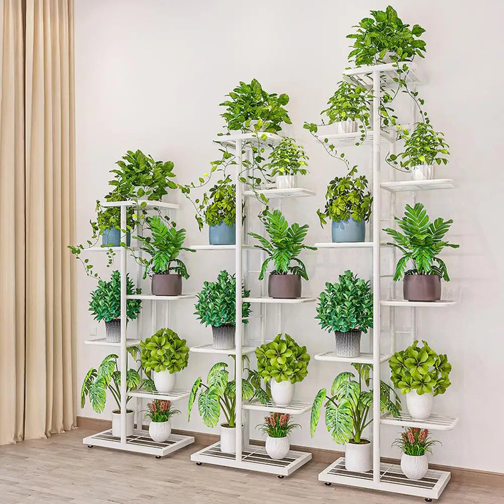 Plant Stand Indoor Outdoor Stylish Multi-Tier Display Rack