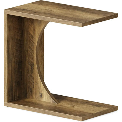 C Shaped End Table for Living Room and Home Use