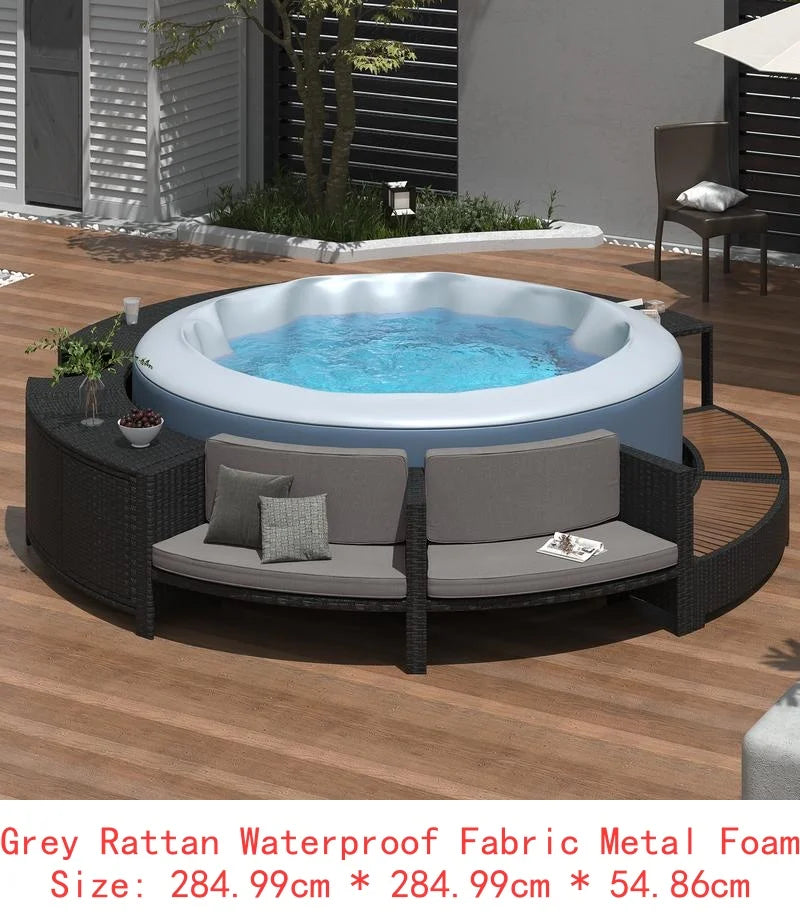 Patio Mini Sofa and Cushions