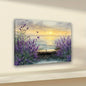 Lavender Ocean Sunset Painting