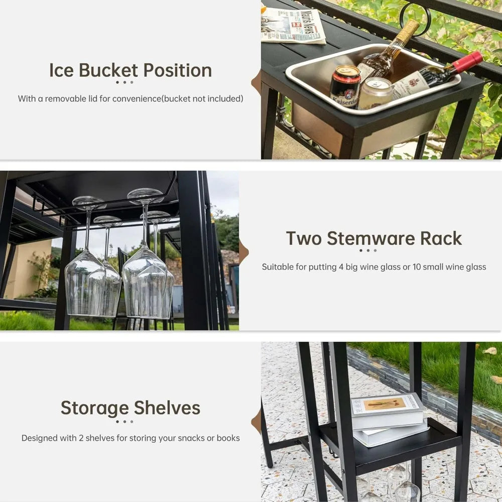 Outdoor Patio Bar Set/6 Piece