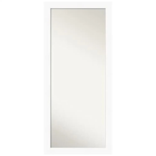 65.5 x 29.5 in. White Full Length Mirror