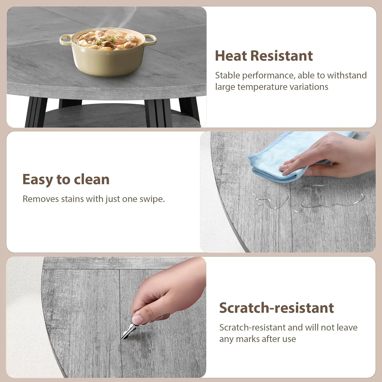 [TABLE ONLY] Dining Table for 4-6