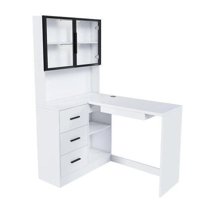 Computer Desk Glass Cabinets for home