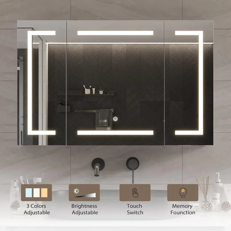 Medicine Cabinet, Mirror, LED Light