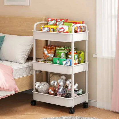 3/4-Tier Rolling Storage Cart