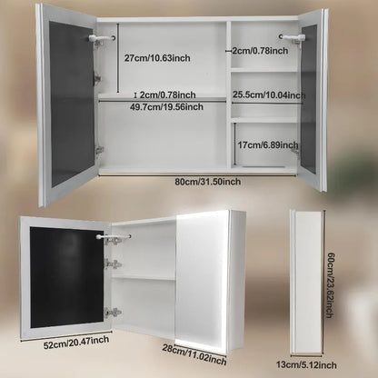 Assembled LED Lighted Medicine Cabinet