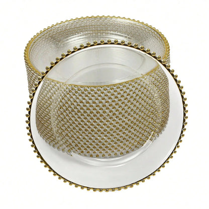 Clear Charger Plates 25 PCS