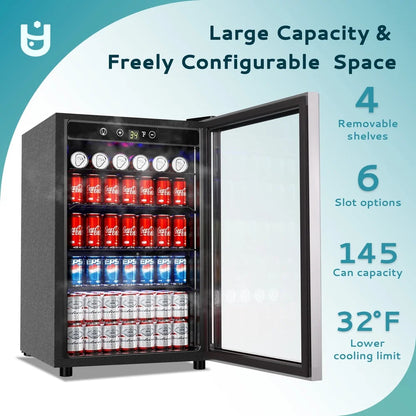 145 Can Beverage Refrigerator