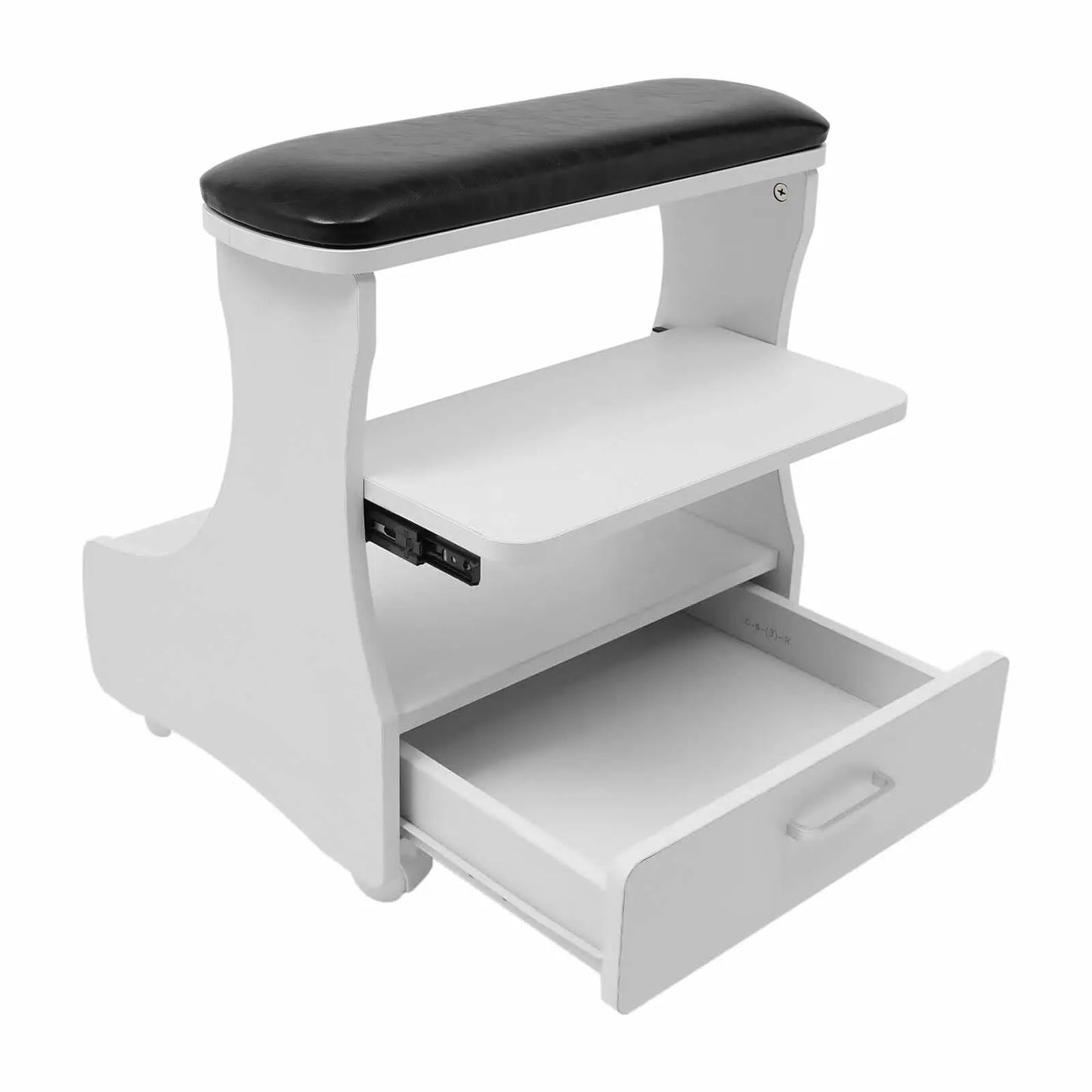 Foot Rest Pedicure Stool with Wheels