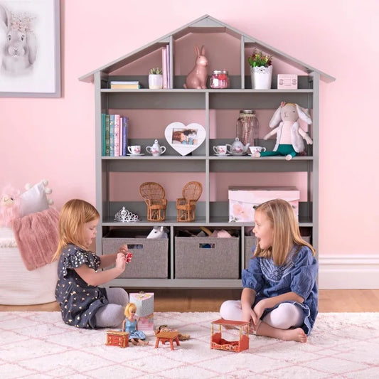 Kids Deluxe Dollhouse Bookcase