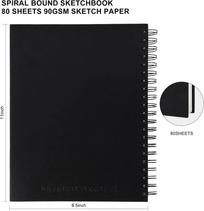 8.5x11 inch Hardcover Sketchbook