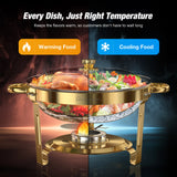 2/4-Set Round Chafing Dishes