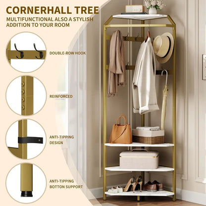 Corner Coat Rack