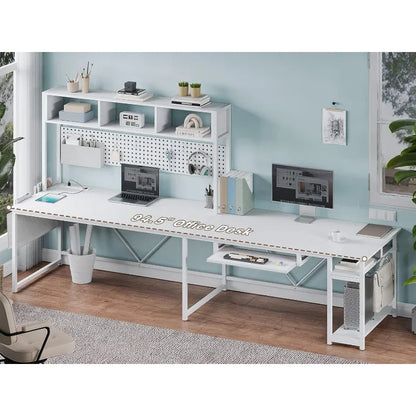 White L Shaped Desk