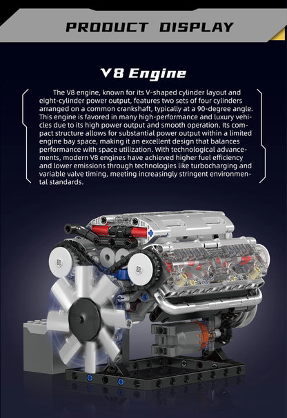 V8 Engine Building Blocks Sets