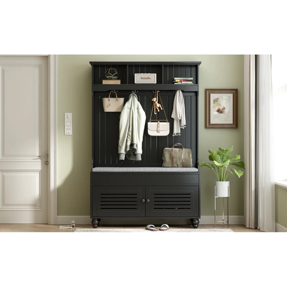 Entryway Bench and Coat Rack