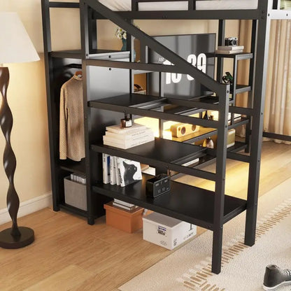 Full Size Metal Loft Bed