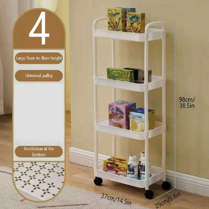 3/4-Tier Rolling Storage Cart
