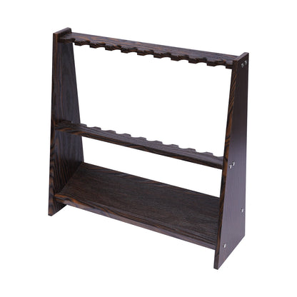 10-Hole Billiard Cue Rack