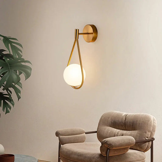 Glass Ball Wall Lamp
