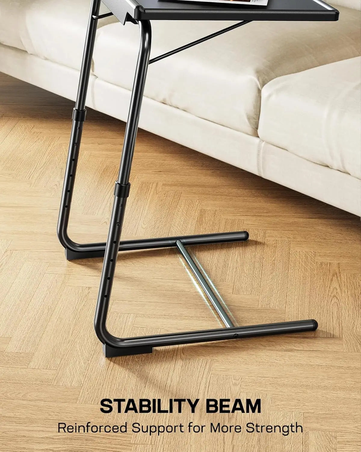 TV Tray Table with Cup Holder for Living Room and Home Use