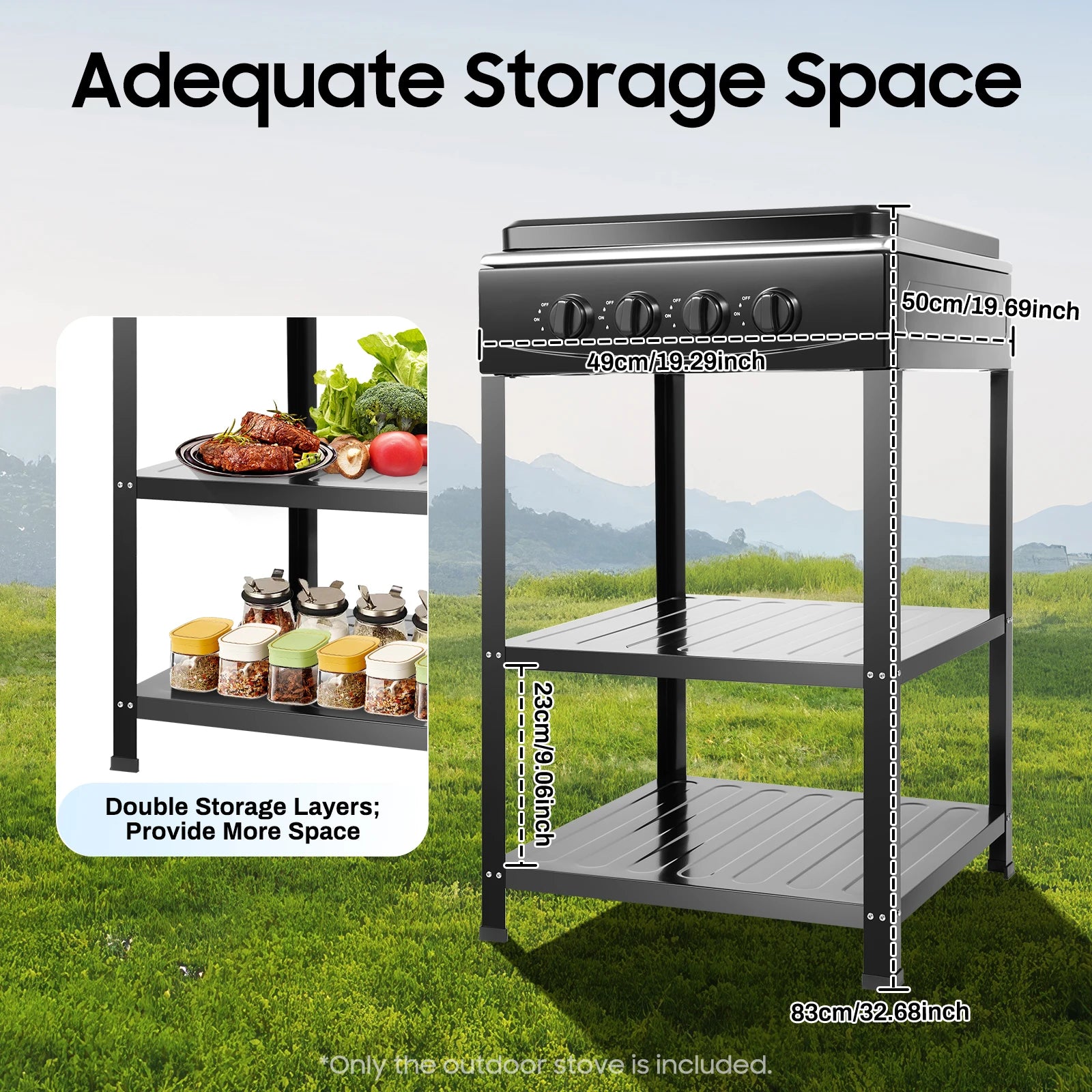 Natural Gas Stove with 4 Burners Efficient Home Cooking