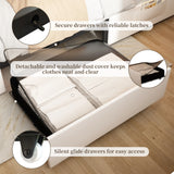 Queen Led Bed Frame with 2 Drawers