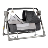 Gray/Khaki Electric Baby Swing