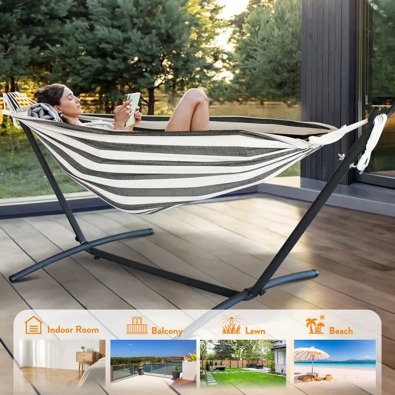 Hammock with Adjustable Stand