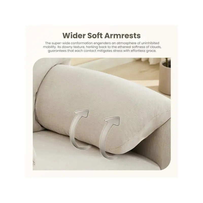 Oversized Beige Armchair