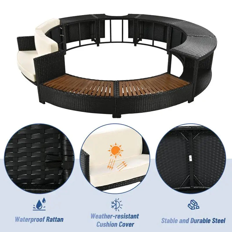Patio Mini Sofa and Cushions