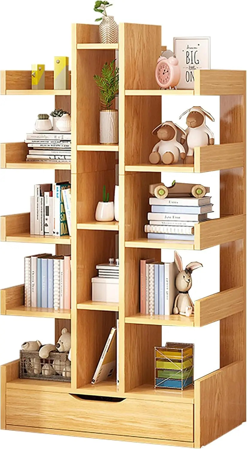 Multi-Layer Storage Floor Bookshelf