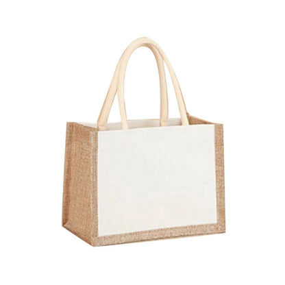 Burlap Jute Tote Bag