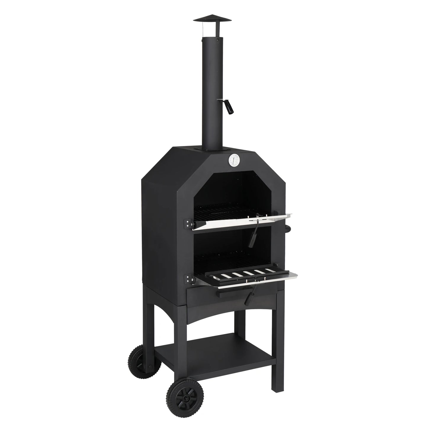 Outdoor Wood Pizza Oven with Stone