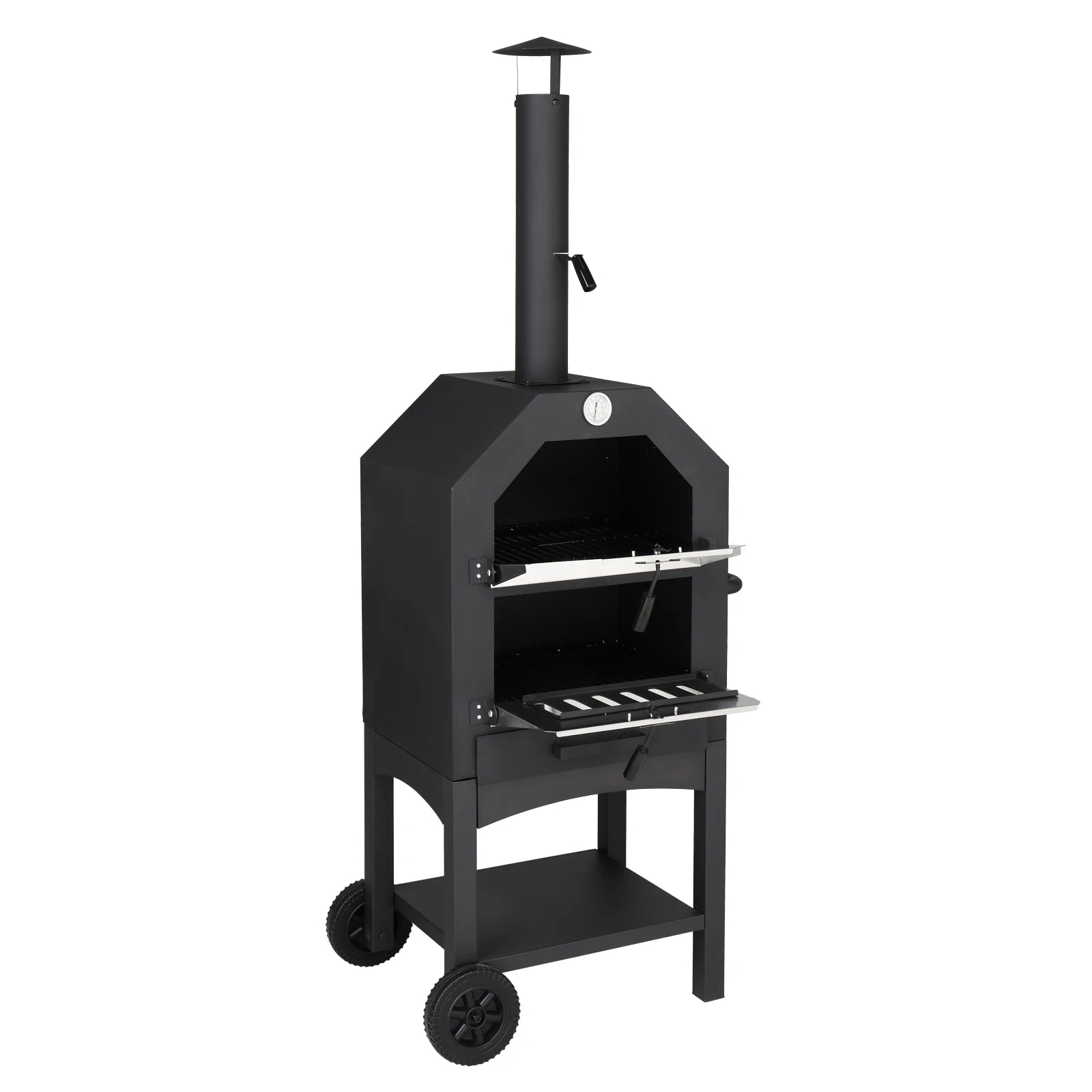 Outdoor Wood Pizza Oven with Stone