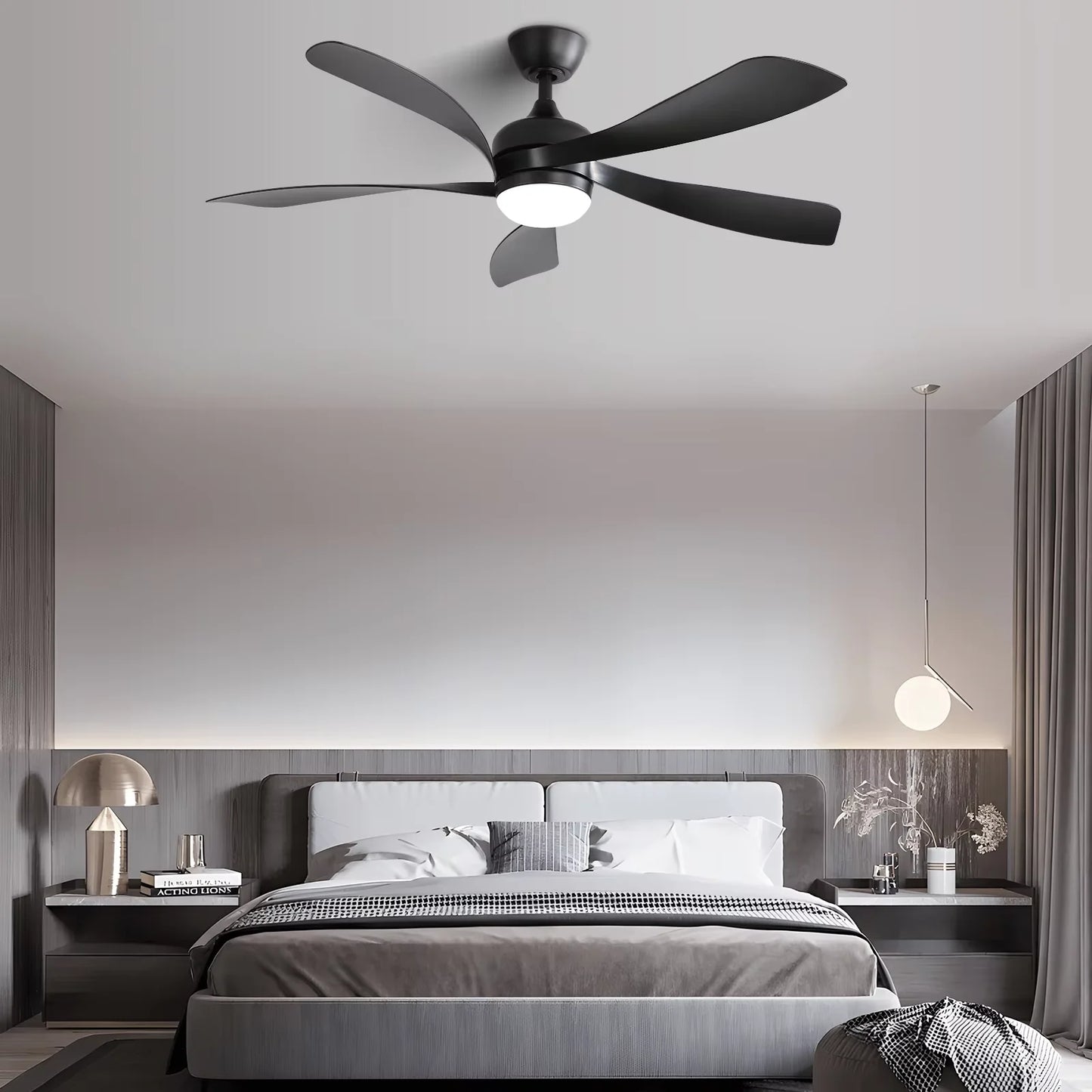 Ceiling Fan With LED DC 6-Speed