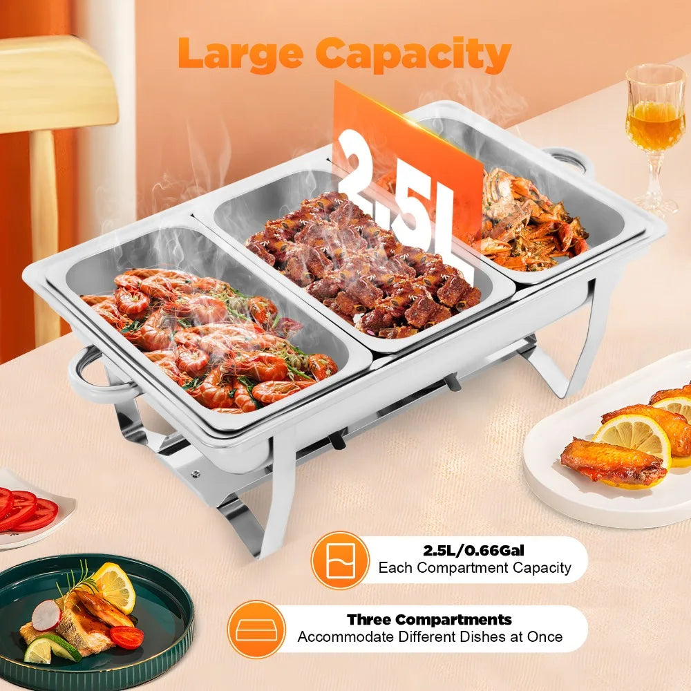 Chafing Buffet Stainless Steel - Set 9L