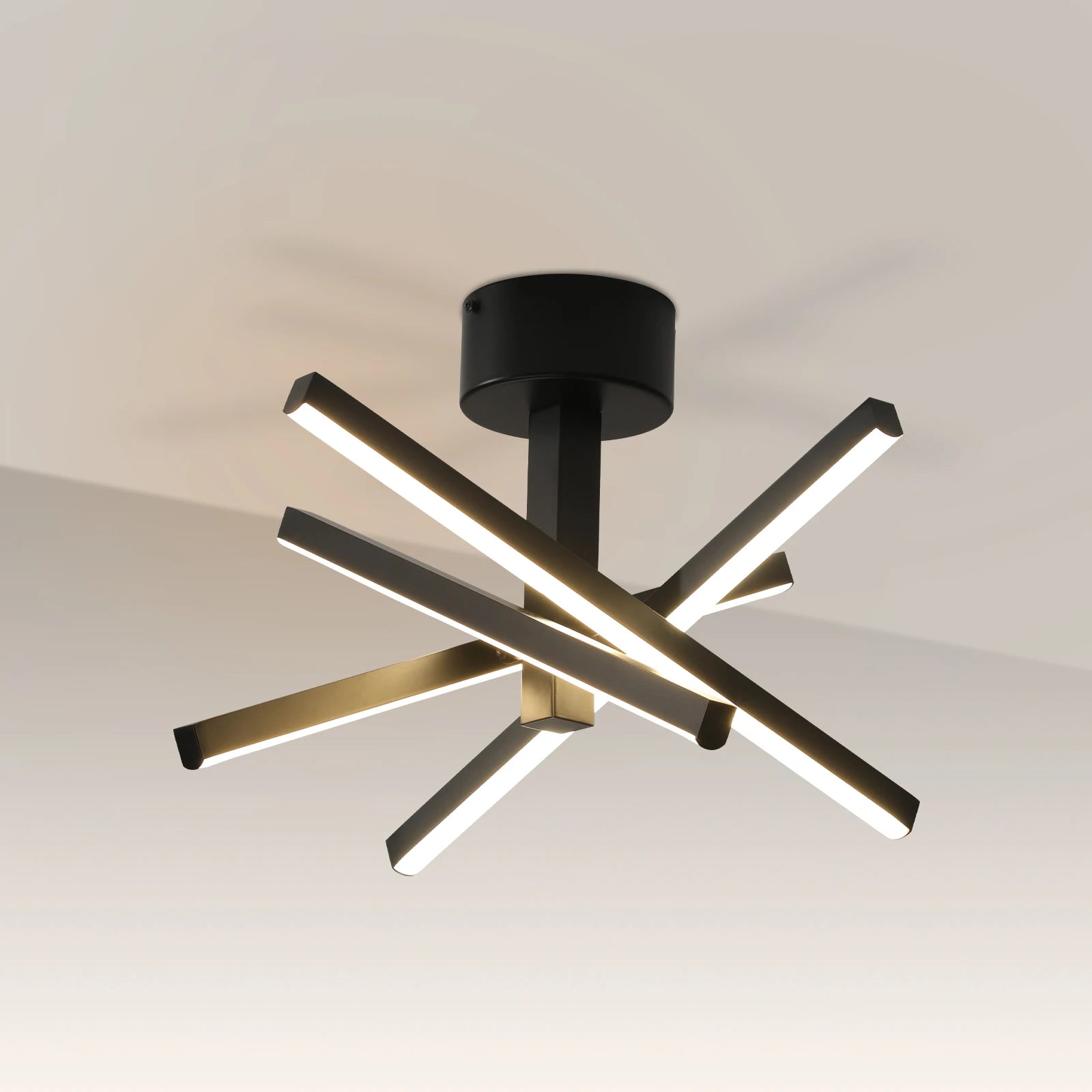 Modern Black LED Ceiling Light for Stylish Home Interiors