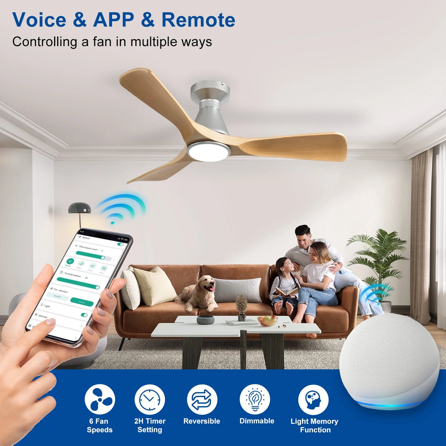 42/52-Inch Ceiling Fan/Lights