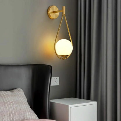 Glass Ball Wall Lamp
