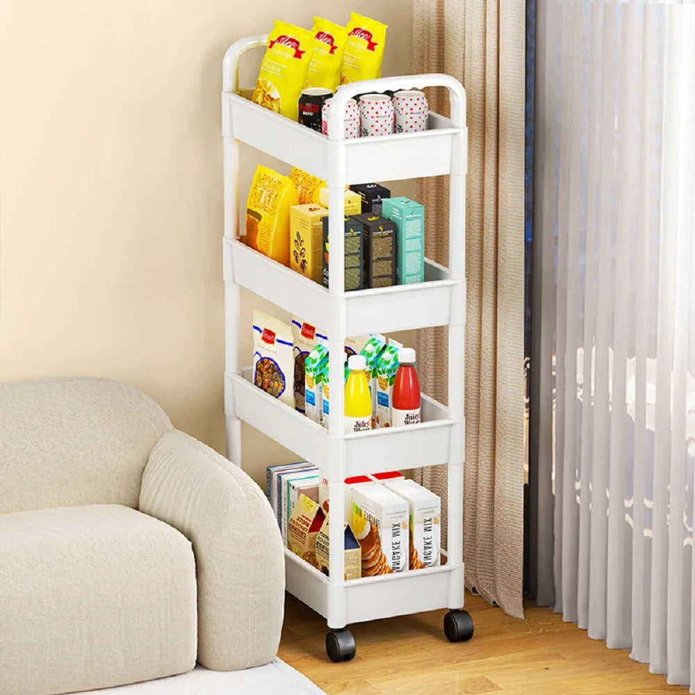 3/4-Tier Rolling Storage Cart
