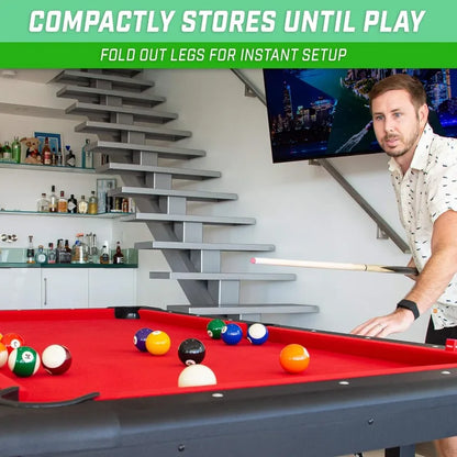 6, 7, or 8 ft Portable Billiards Table