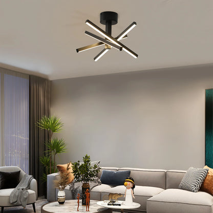 Modern Black LED Ceiling Light for Stylish Home Interiors