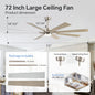62/72 Inch Smart Ceiling Fan