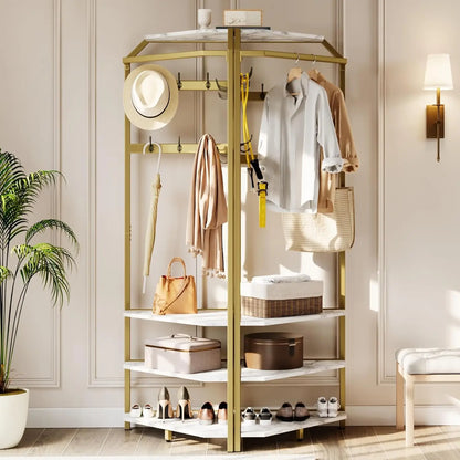 Corner Coat Rack