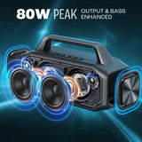 80W Speakers Bluetooth Wireless