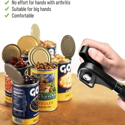 Heavy-Duty Stainless Steel Can Opener for Kitchen Use