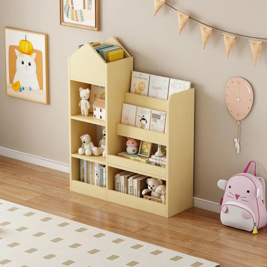 Kids Bookshelf Storage Organizer